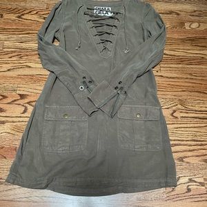 Pam & Gela Olive Green Dress Petite